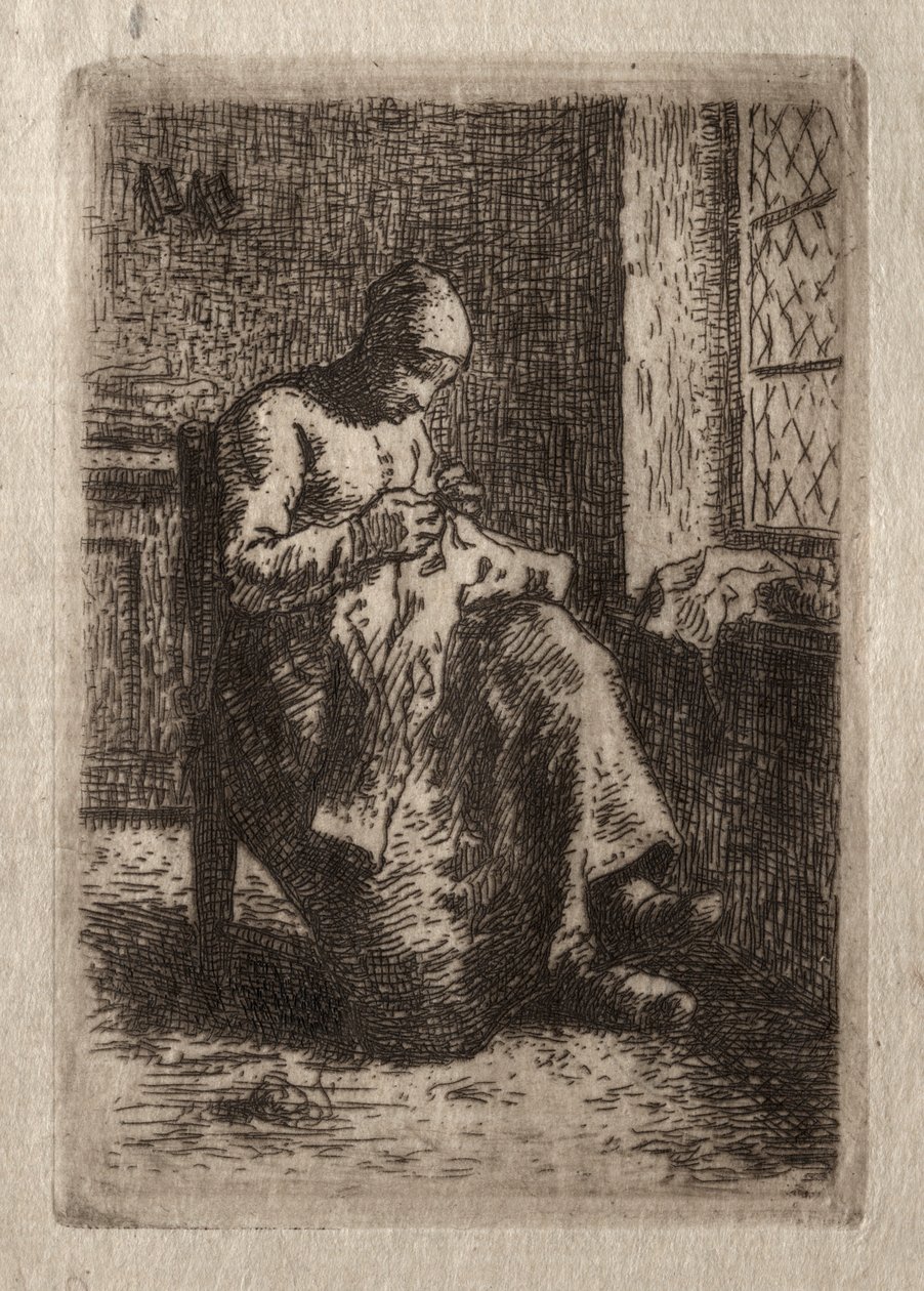 Kvinde syning. af Jean Francois Millet