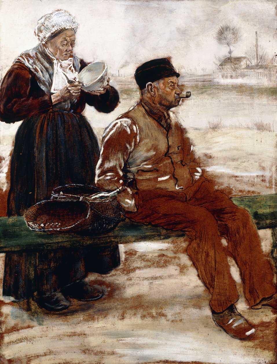 Efter måltidet, af Jean Francois Raffaelli