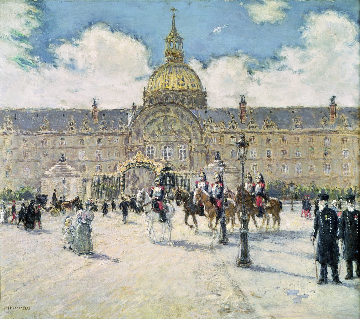 Hotel des Invalides af Jean Francois Raffaelli