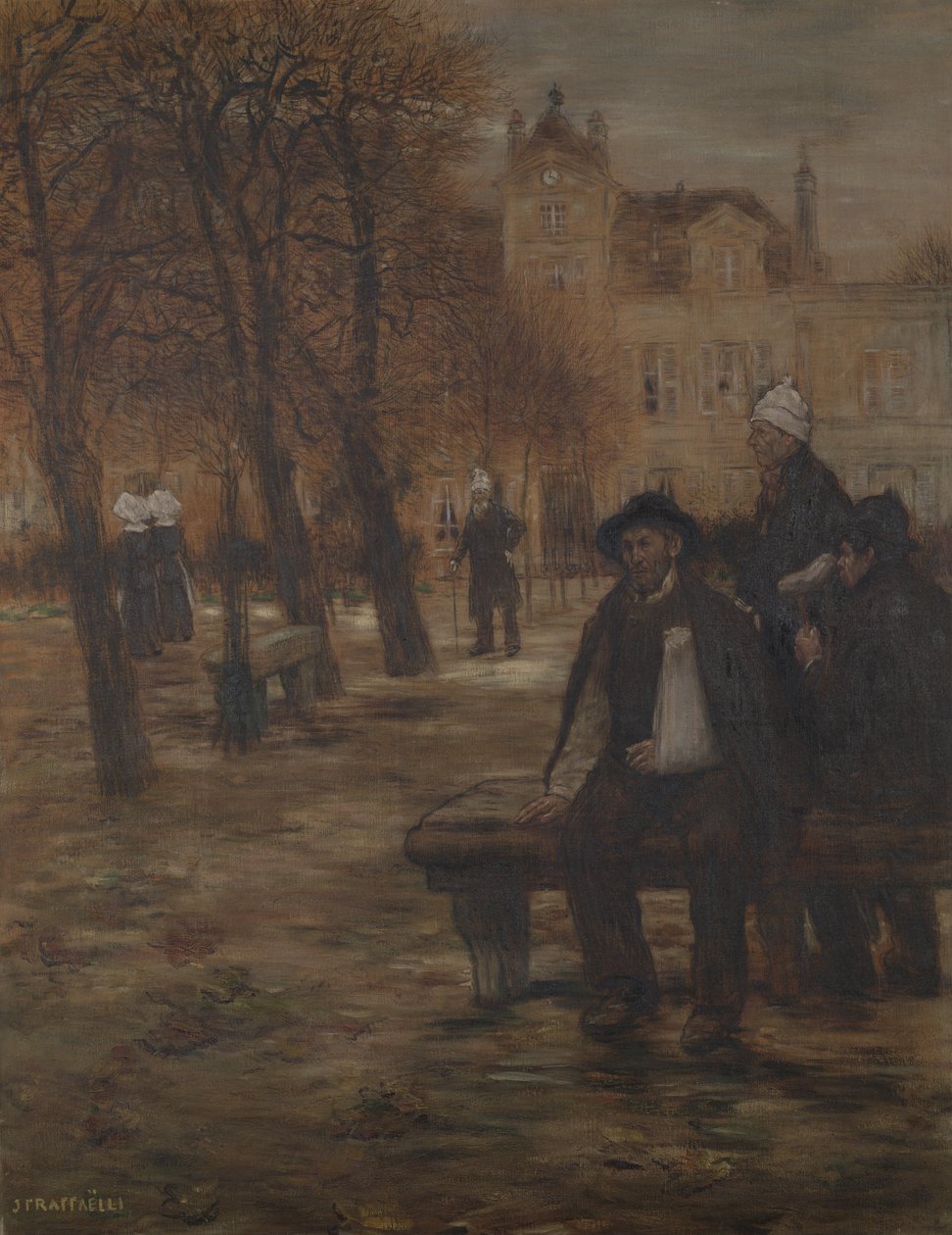 De gamle rekonvalescenter, c.1892 af Jean Francois Raffaelli