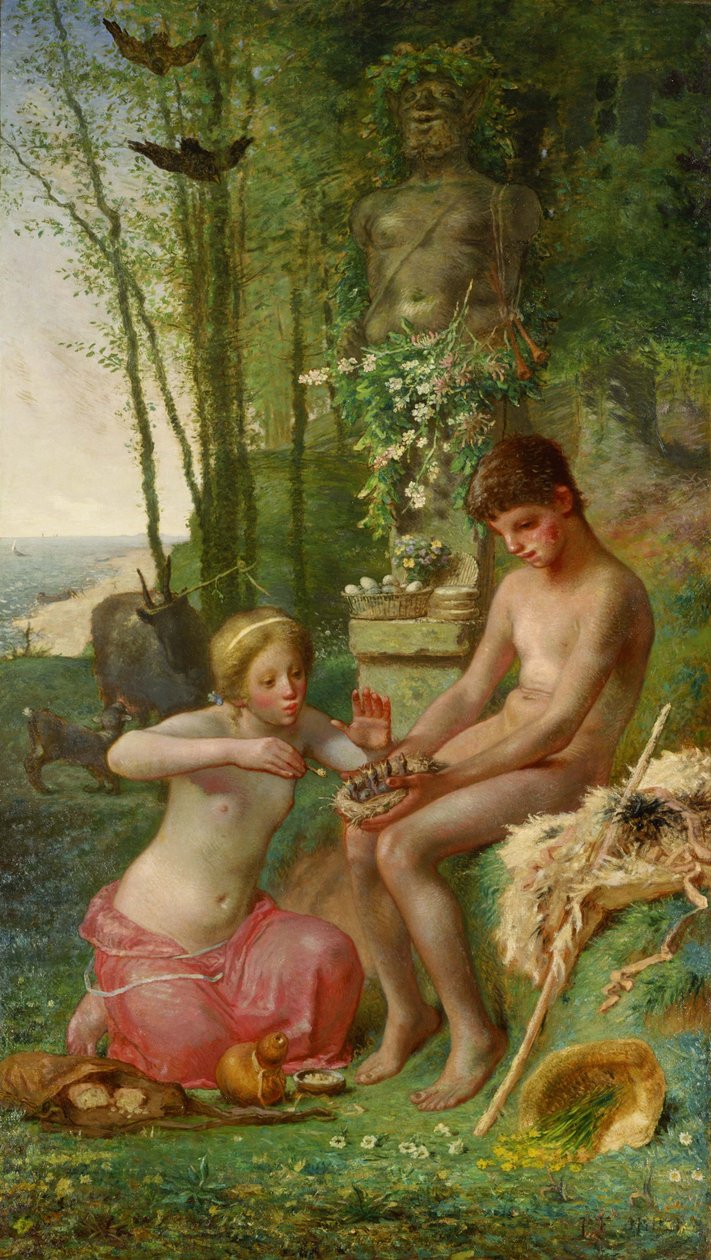 Forår (Daphnis og Chloe). af Jean Francois Millet