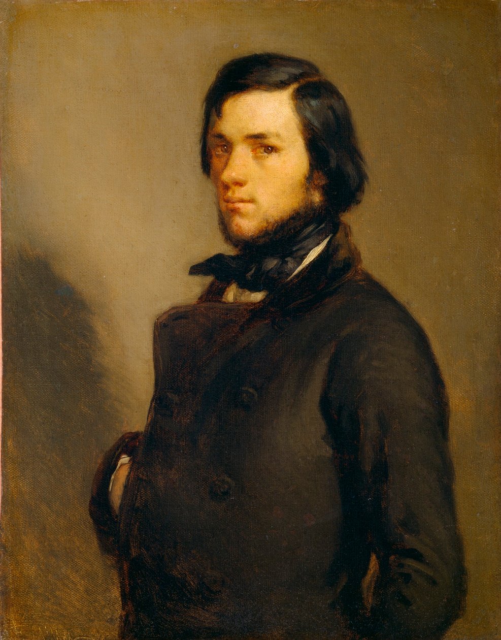 Portræt af en mand af Jean Francois Millet