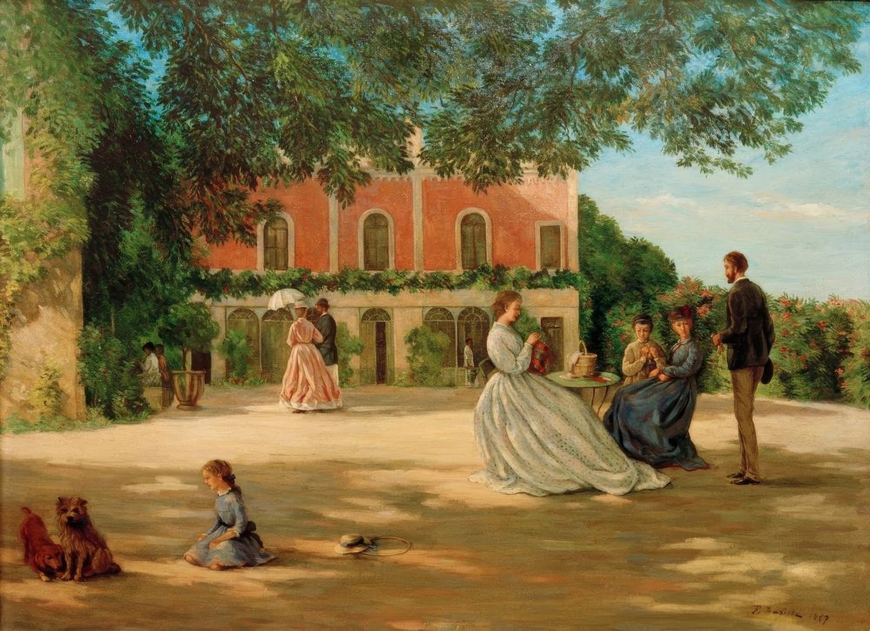 Merics terrasse af Jean Frederic Bazille