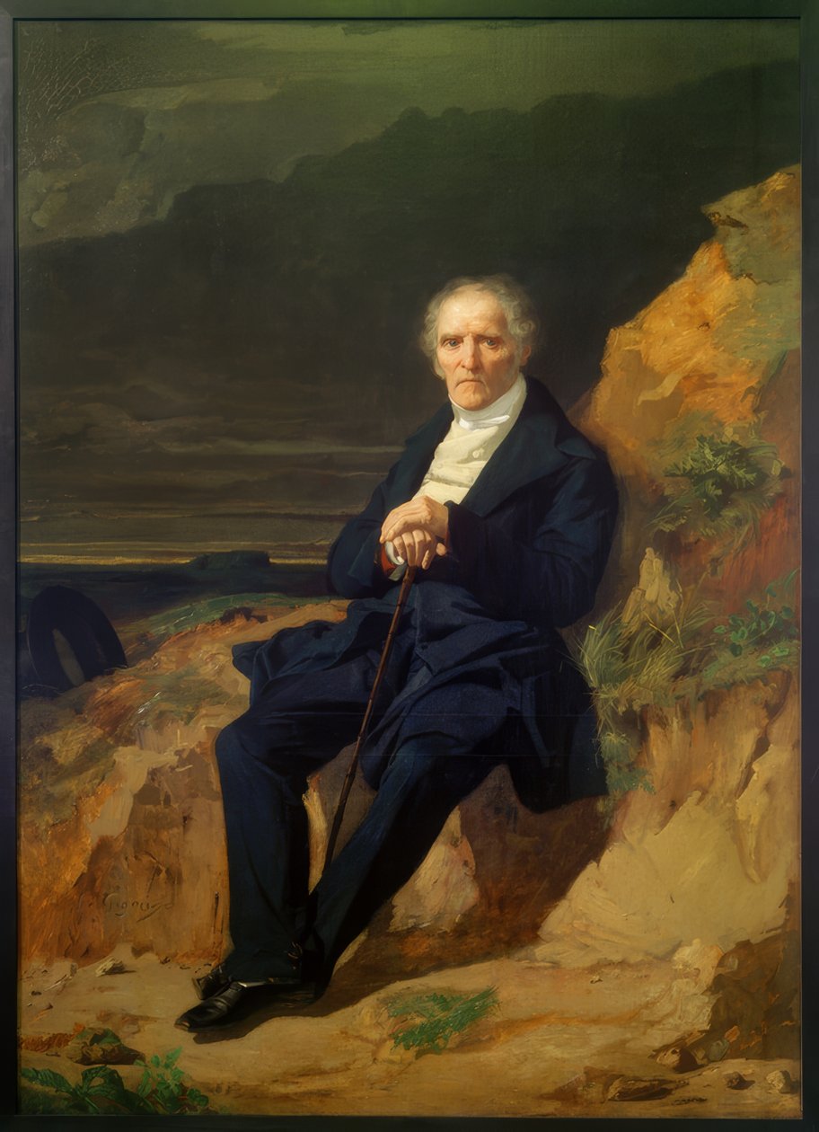 Portræt af Charles Fourier af Jean Francois Gigoux