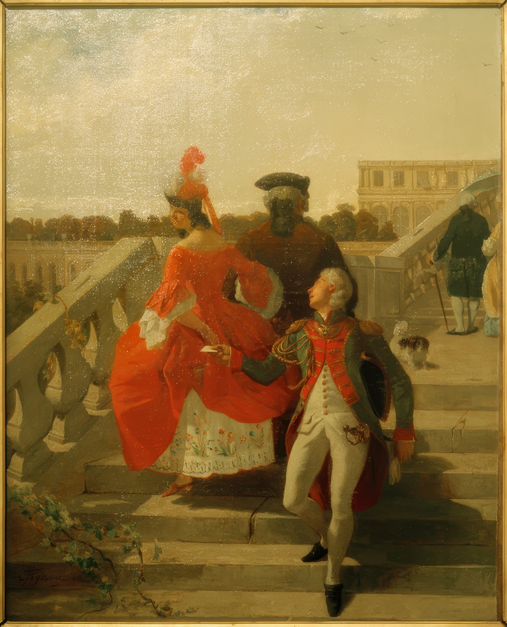 Saint-Lambert u.dHoudetot af Jean Francois Gigoux