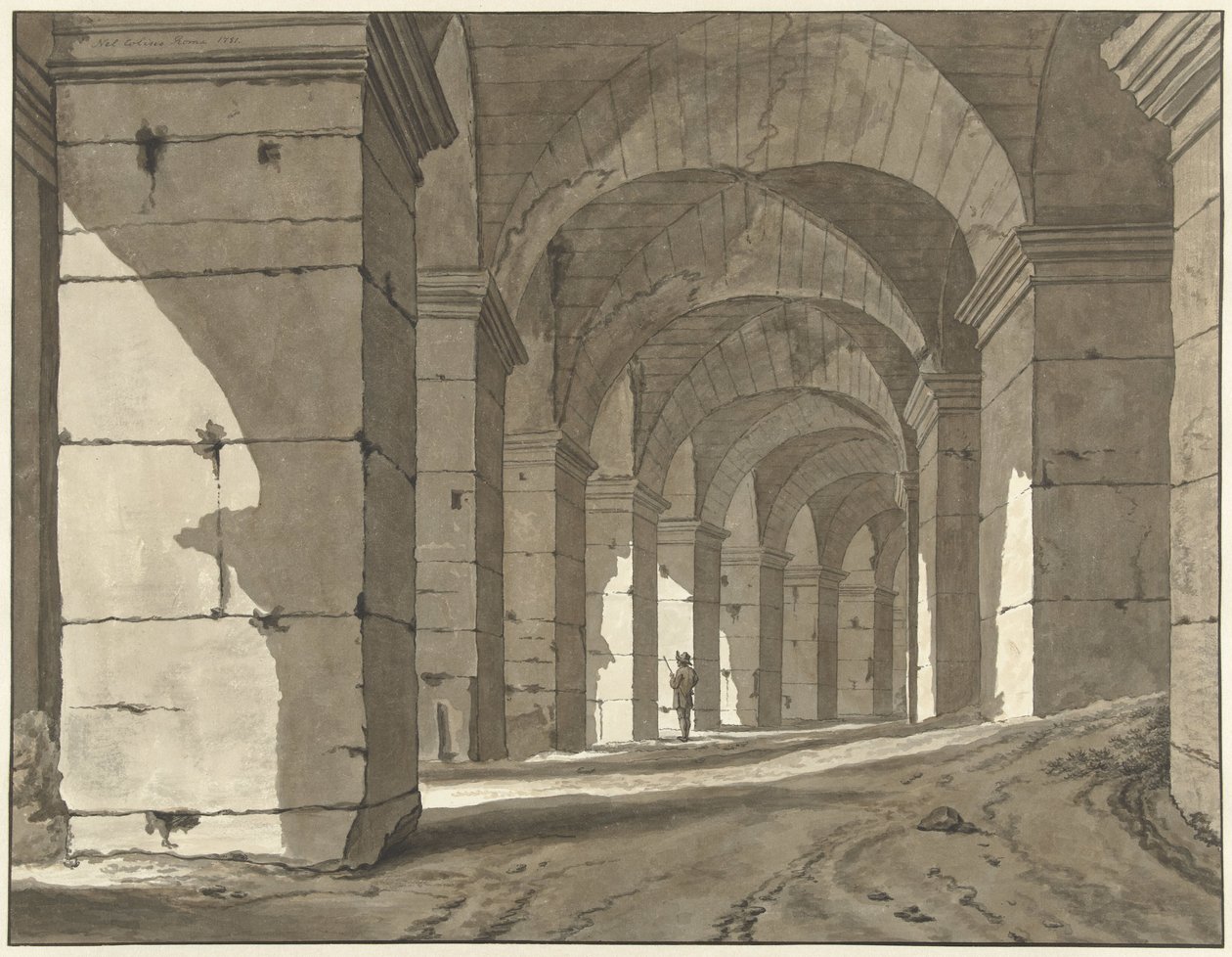 Ansigt i Colosseum af Jean Grandjean