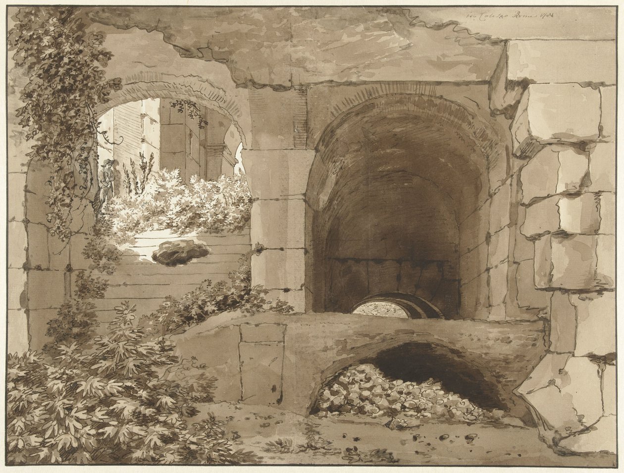 Ansigt i Colosseum af Jean Grandjean