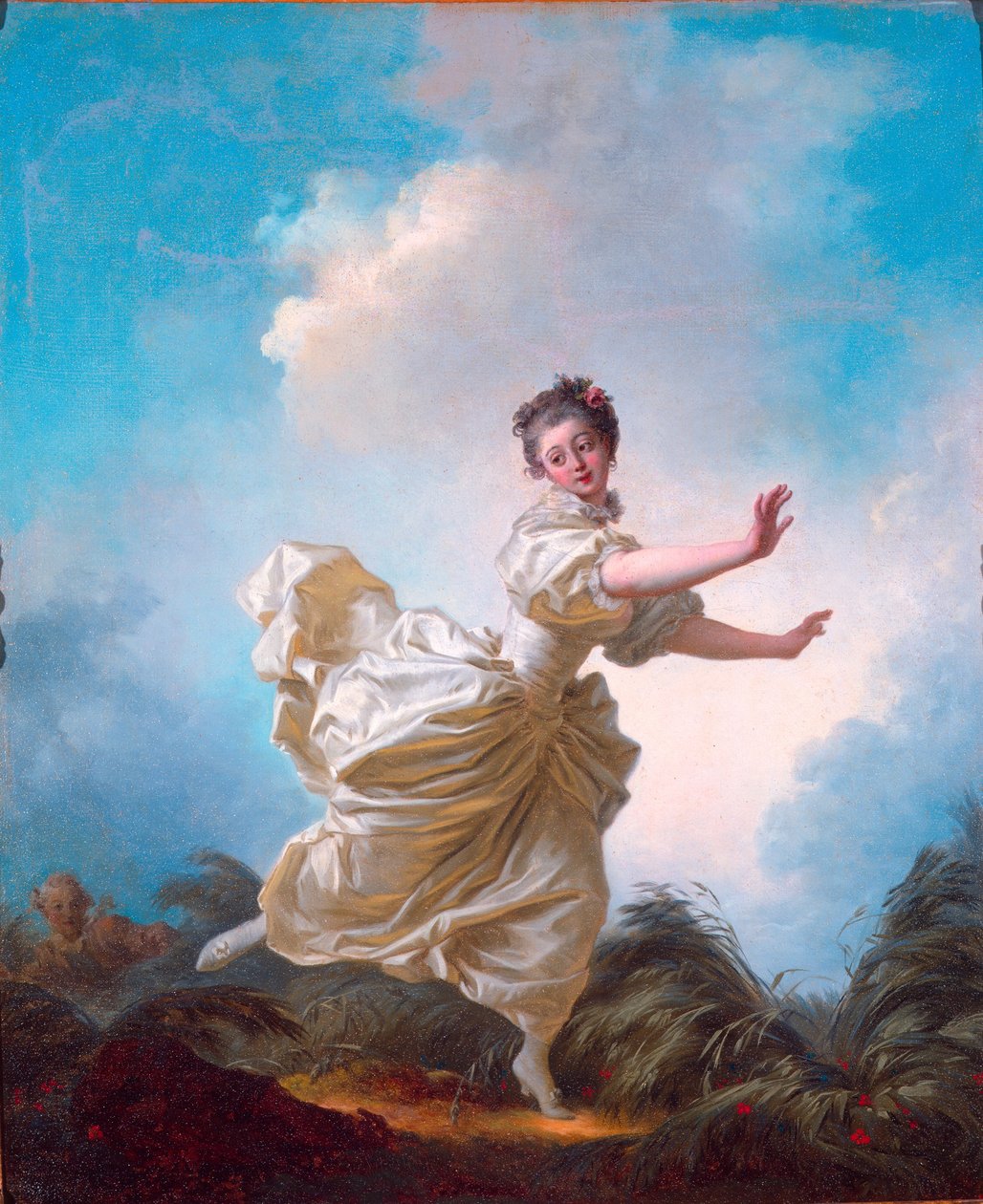 Den forhåndsarrangerede flyvning af Jean Honore Fragonard