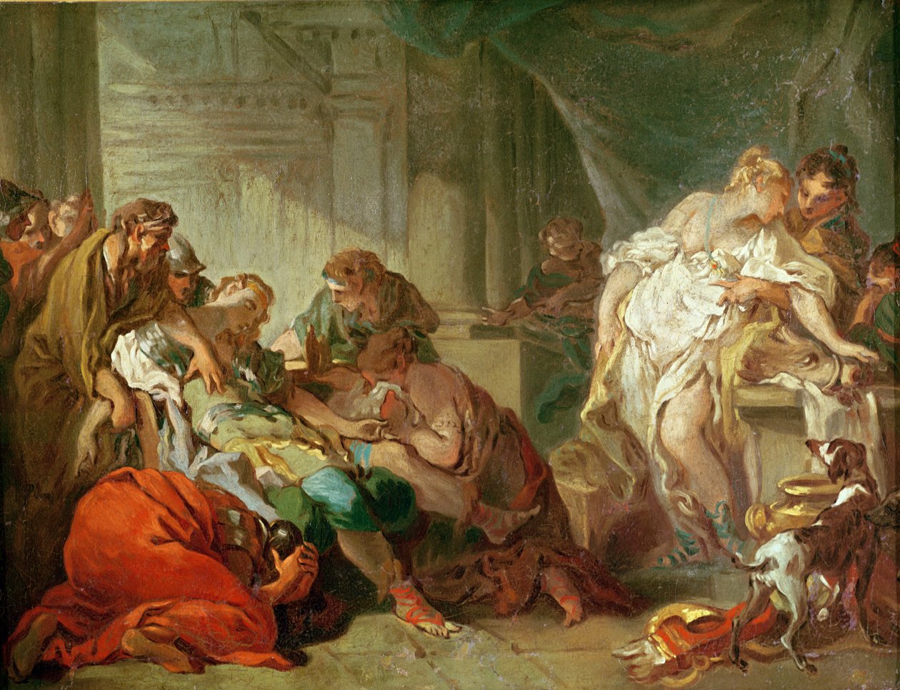 Antiochus og Stratonice af Jean Honore Fragonard