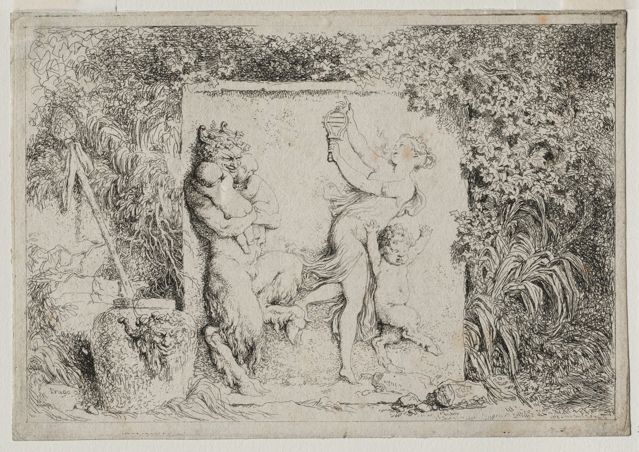 Bacchanless: Setterens dans af Jean Honore Fragonard