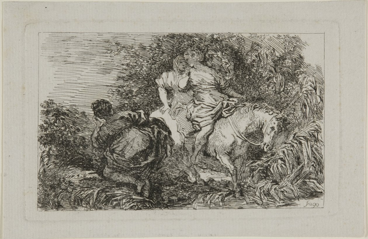 Cloelia og hendes ledsagere af Jean Honore Fragonard