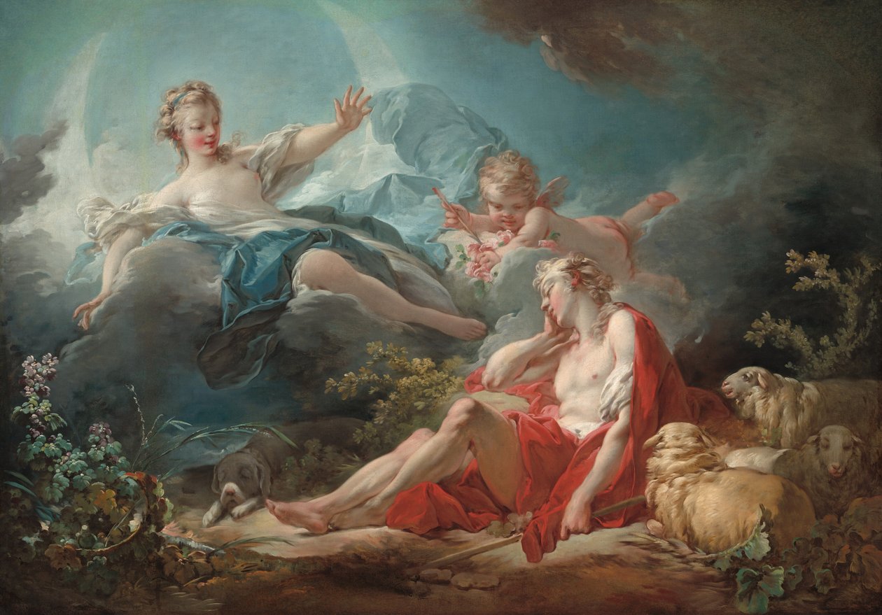 Diana og Endymion, ca. 17531756. af Jean Honore Fragonard