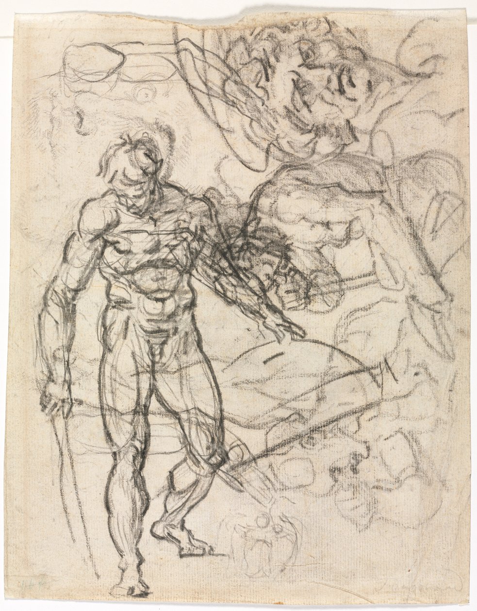Figurstudier verso, ca. 1761. af Jean Honore Fragonard