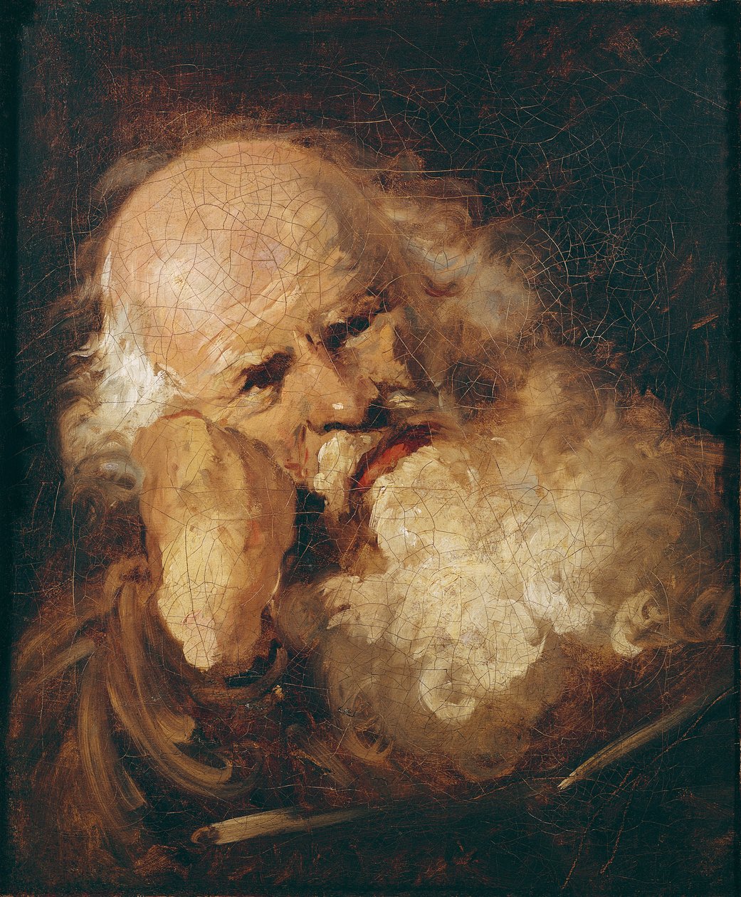 Hoved af en gammel mand af Jean Honore Fragonard
