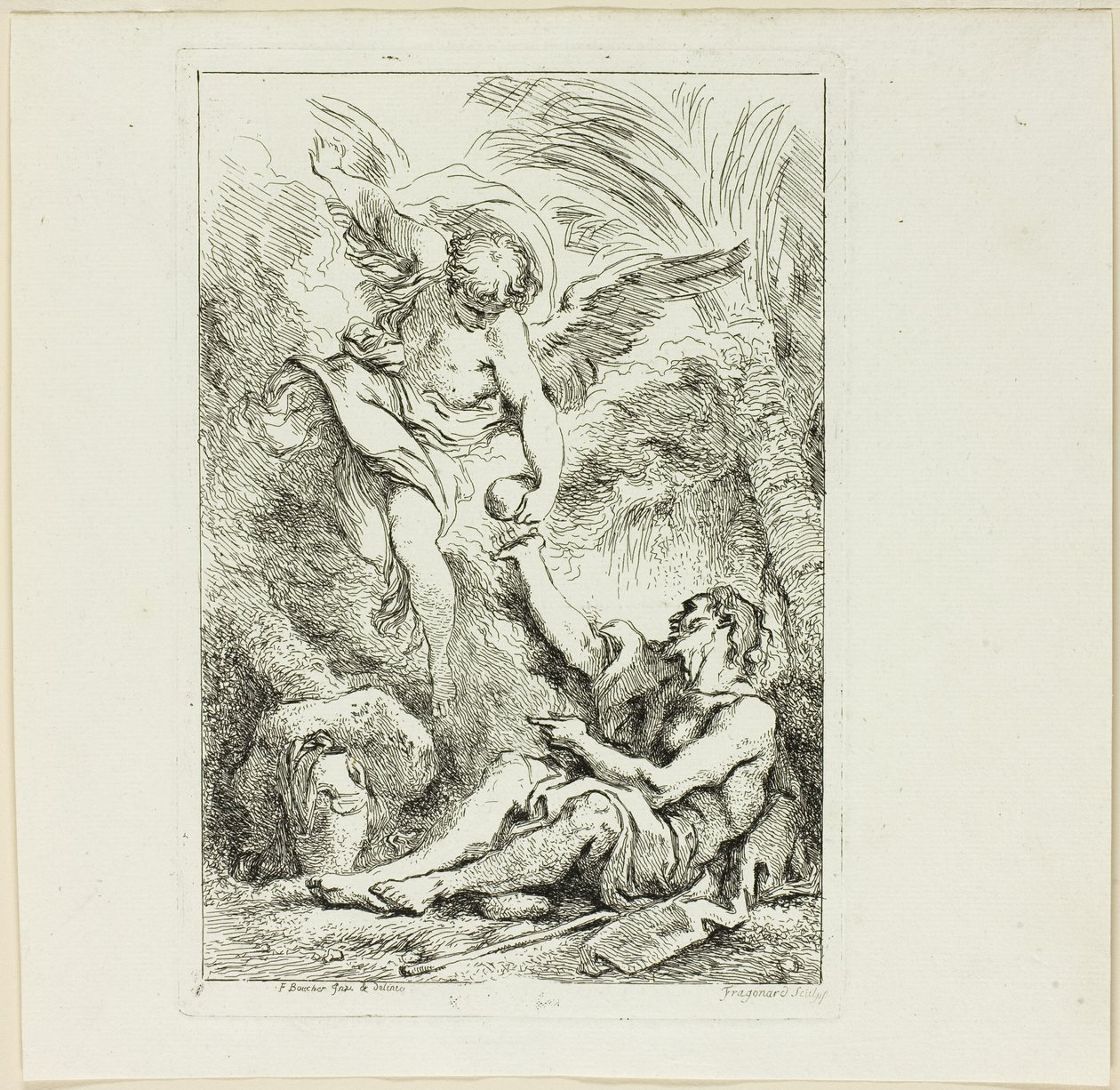 Eremithelgen i ørkenen af Jean Honore Fragonard