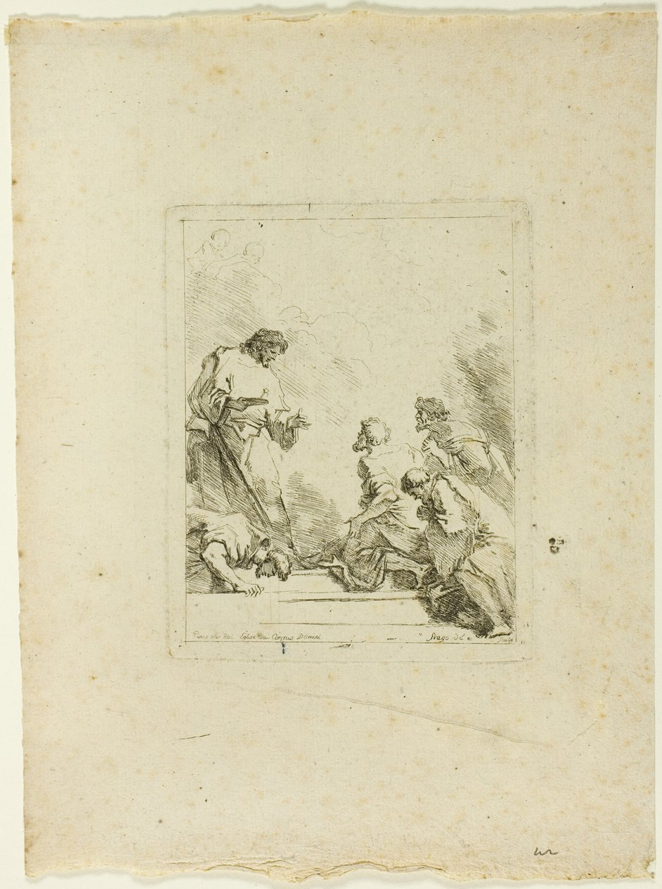 Eukaristiens institution af Jean Honore Fragonard