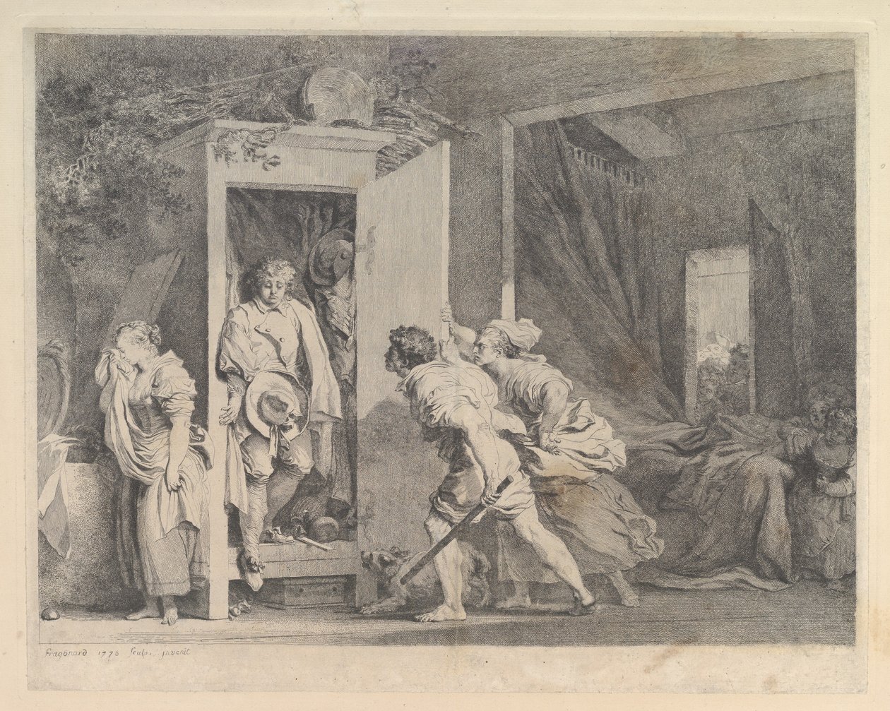 Kabinettet, 1778. af Jean Honore Fragonard