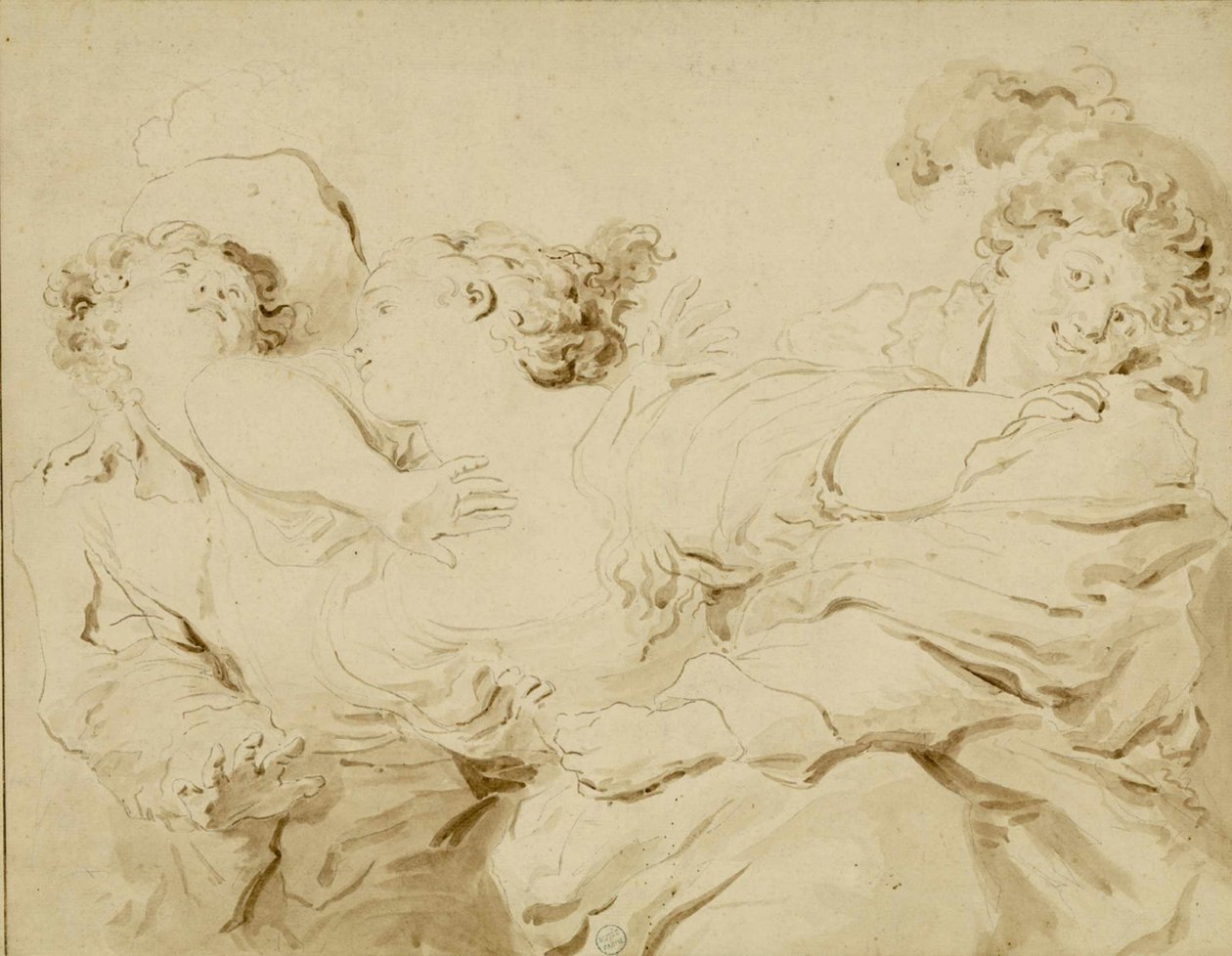 The Slap, 1785. af Jean Honore Fragonard