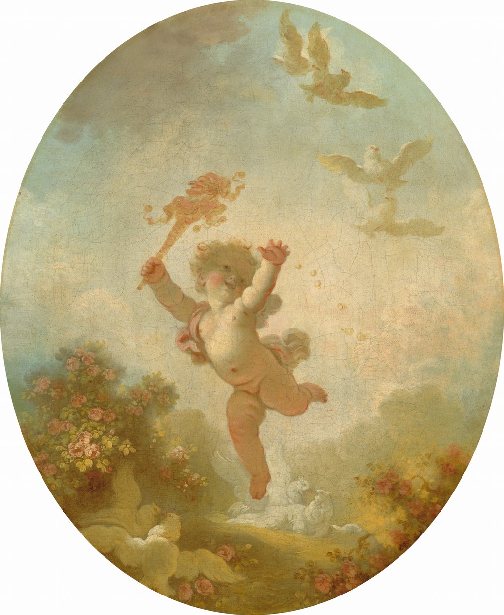 Kærlighed som dårskab, ca. 17731776. af Jean Honore Fragonard