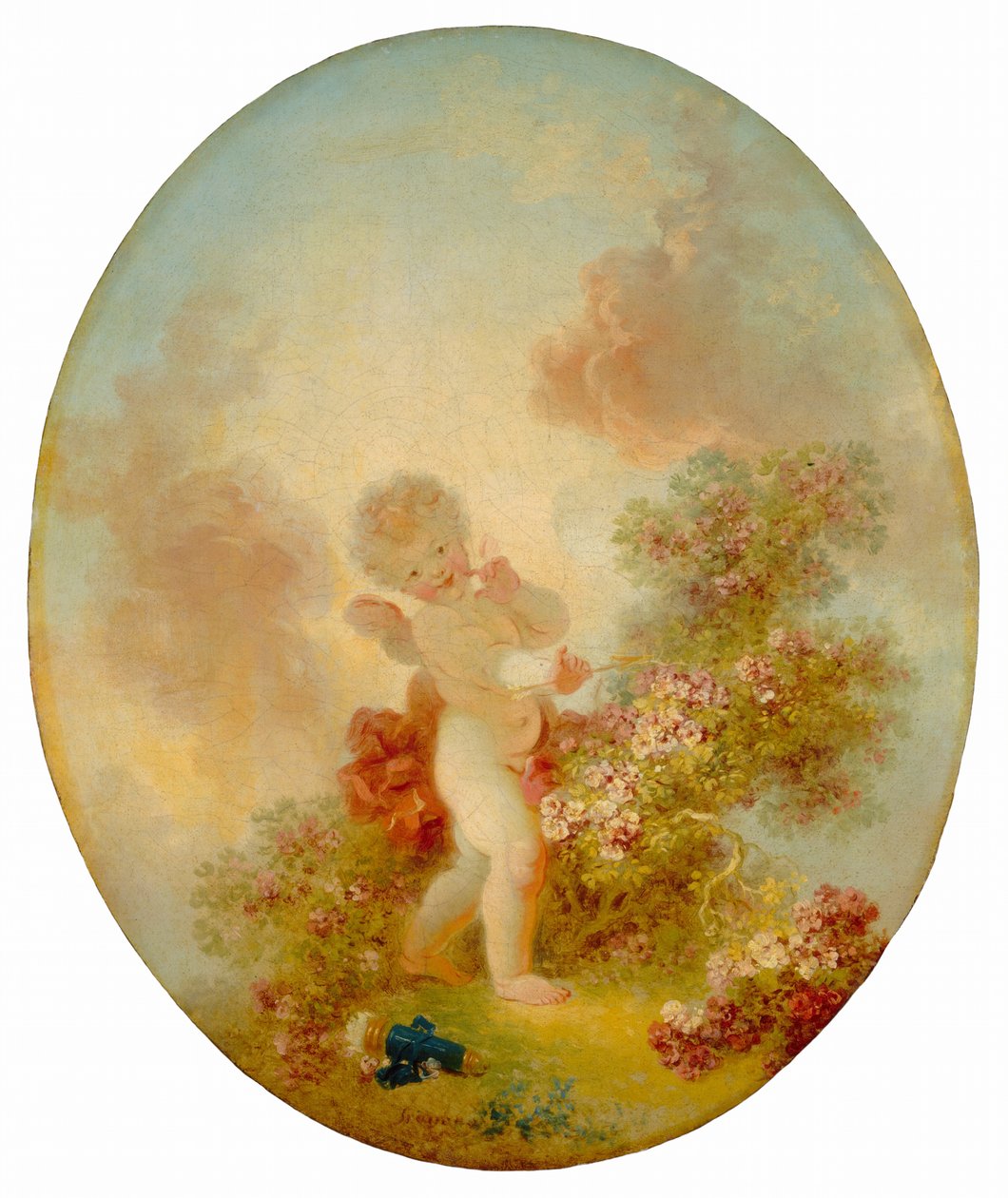 Elsker Sentinel, ca. 17731776. af Jean Honore Fragonard