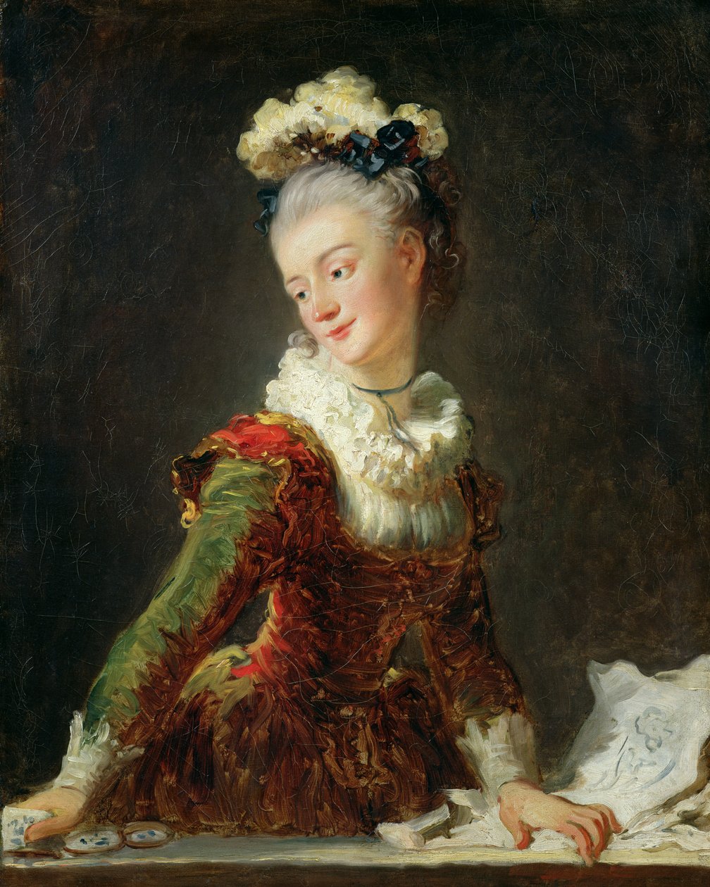 Marie-Madeleine Guimard (1743-1816) af Jean Honore Fragonard