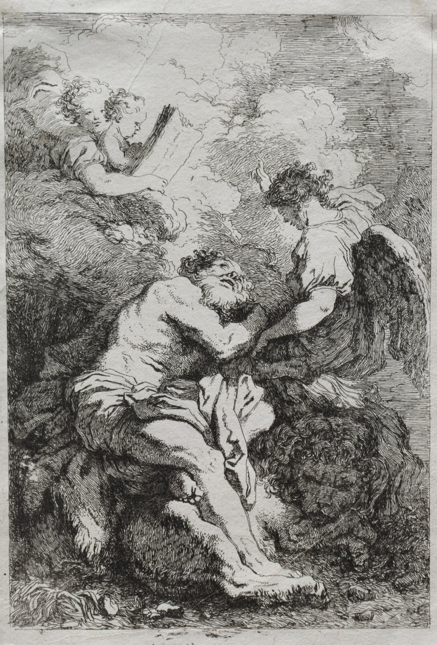 Sankt Jerome af Jean Honore Fragonard
