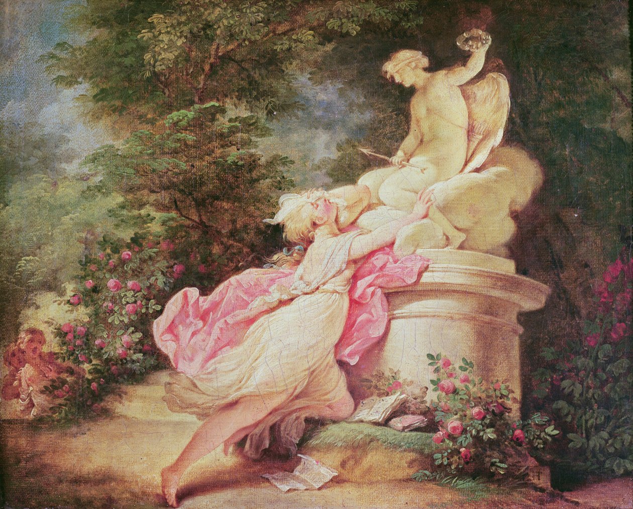 Kærlighedens kvaler af Jean Honore Fragonard