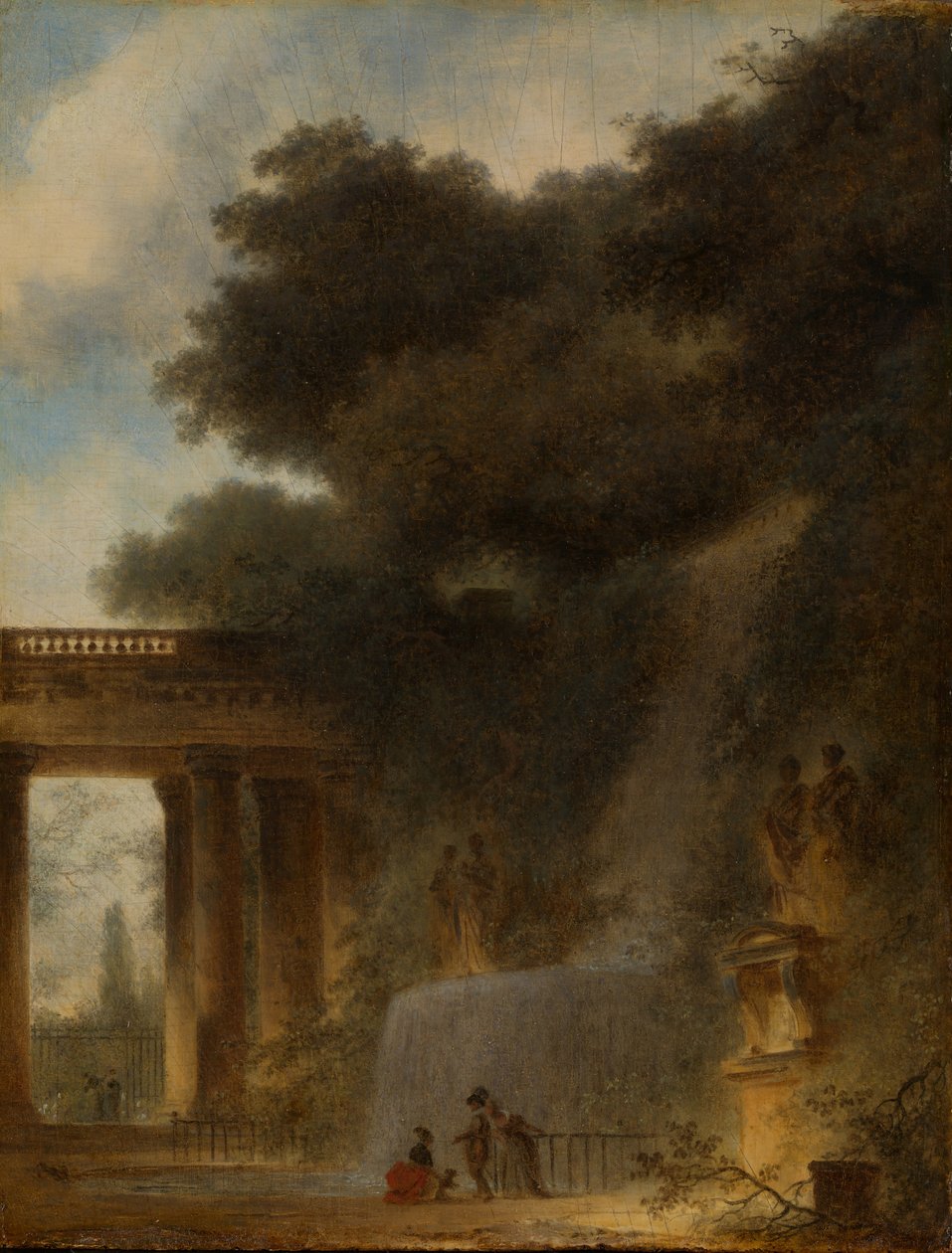 Kaskaden, ca. 1775. af Jean Honore Fragonard