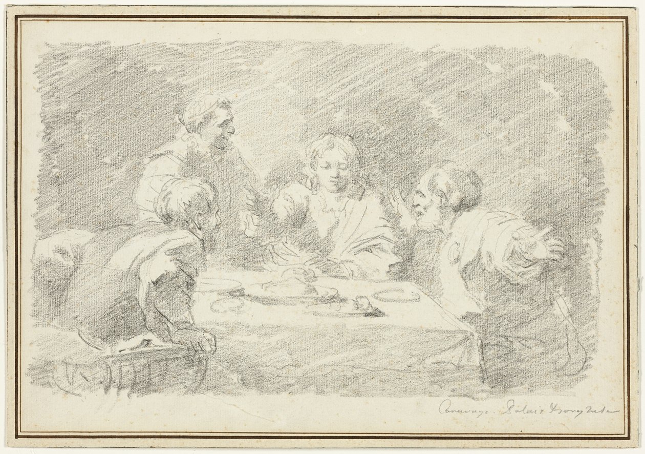 Nadveren i Emmaus af Jean Honore Fragonard