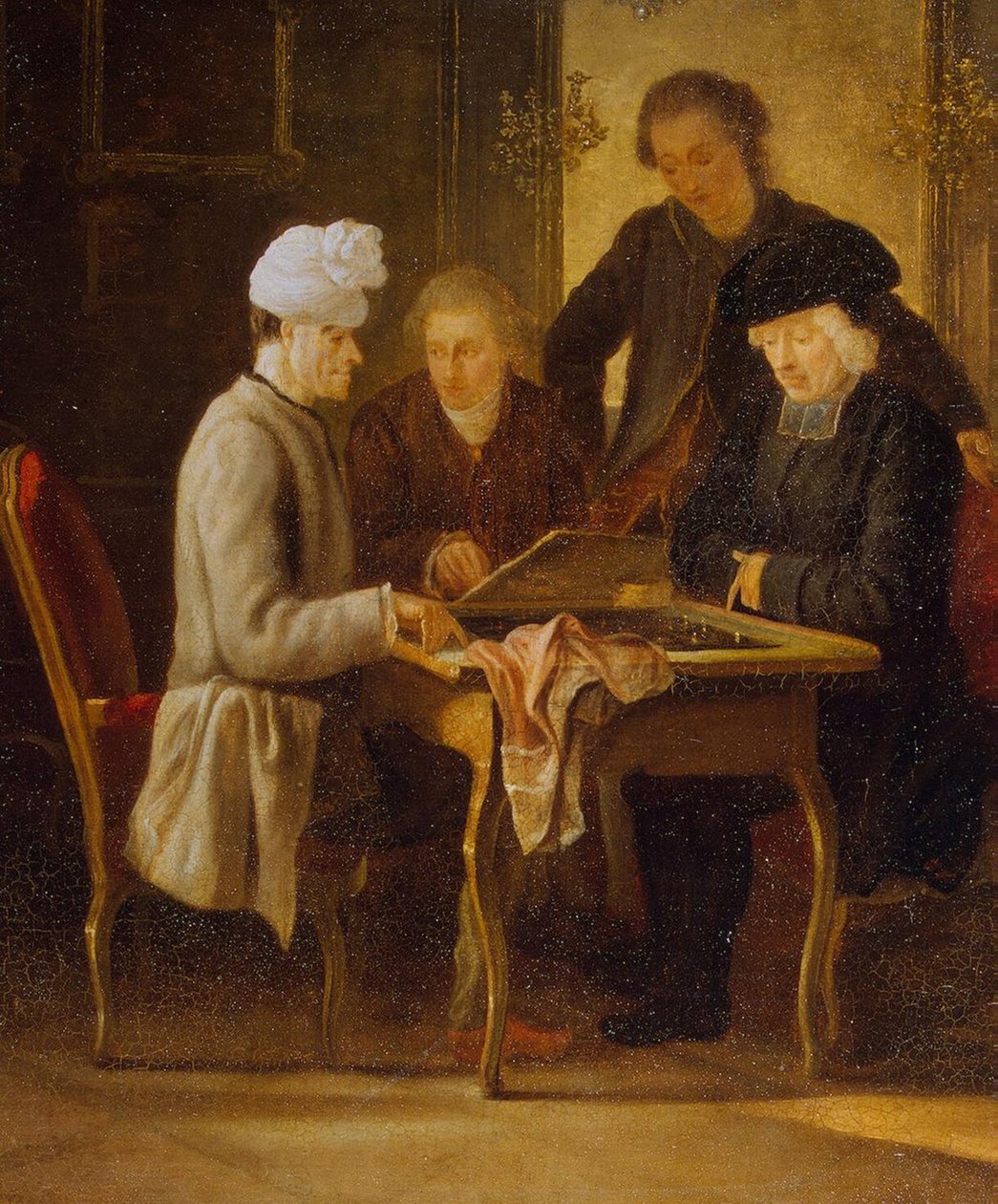 Voltaire i skak af Jean Huber