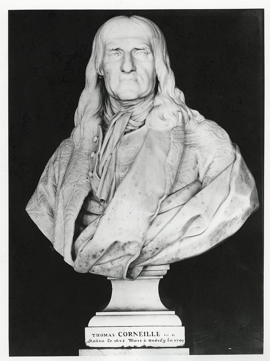 Thomas Corneille (marmor) af Jean Jacques Caffieri