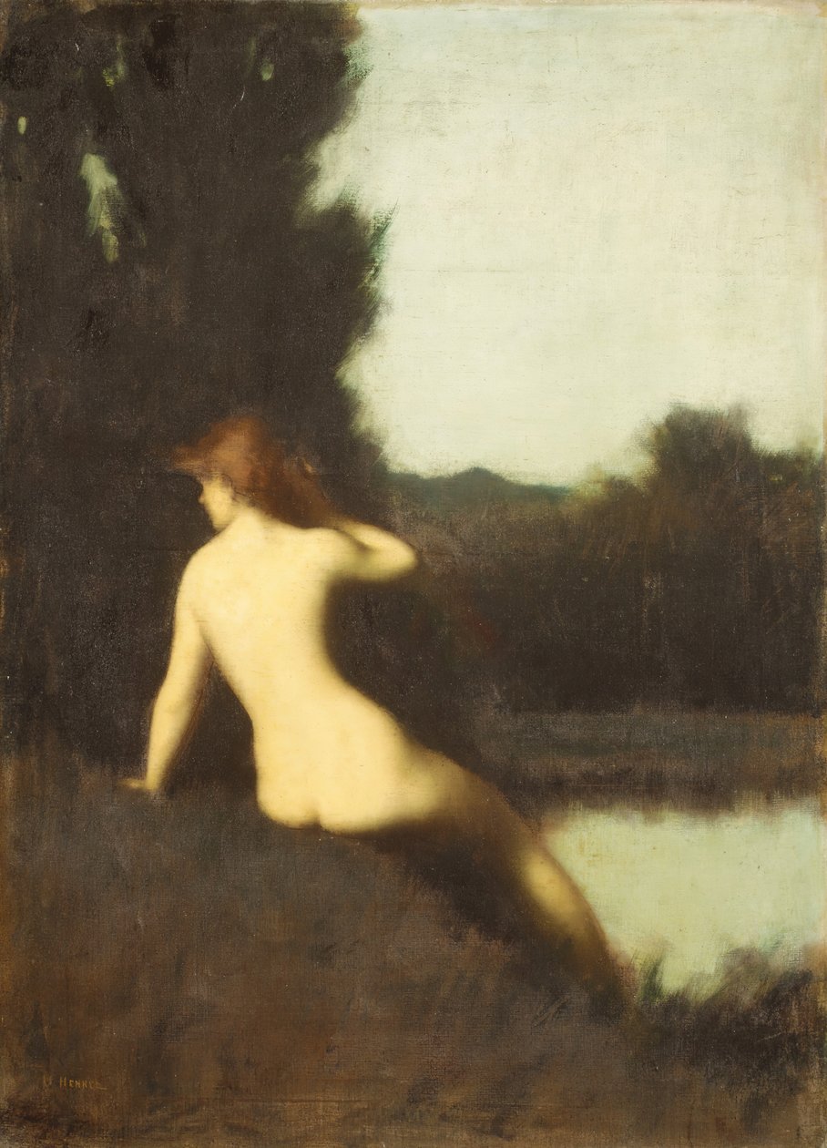 Et badende ekko, 1881. af Jean Jacques Henner