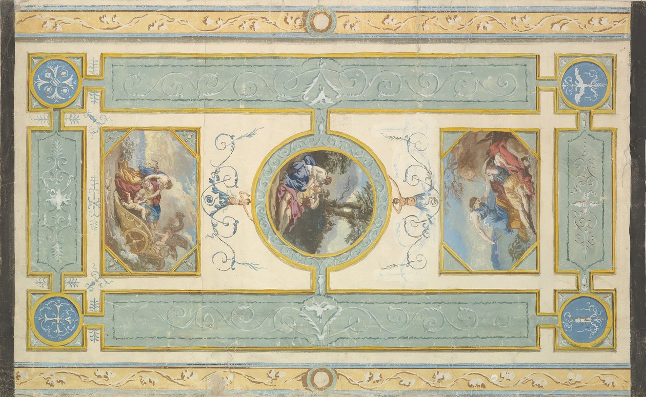Study for a Ceiling, n.d.. af Jean Jacques Lagrenee