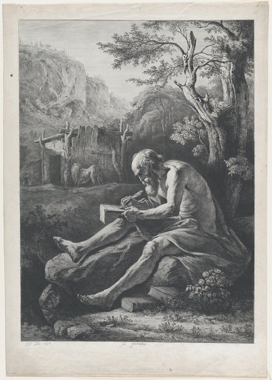 Sankt Jerome, 1797. af Jean Jacques de Boissieu