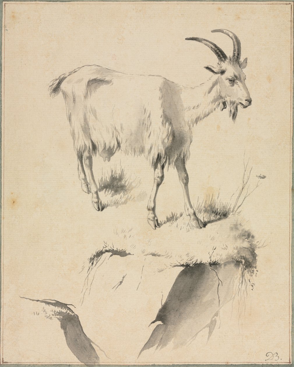 Studie af en ged, 1700-tallet. af Jean Jacques de Boissieu