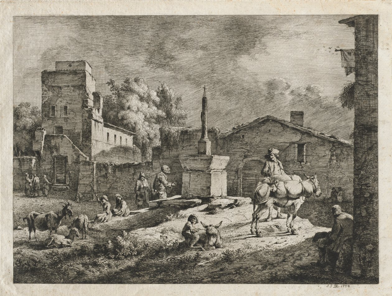 Udsigt over Saint-Andeol af Jean Jacques de Boissieu