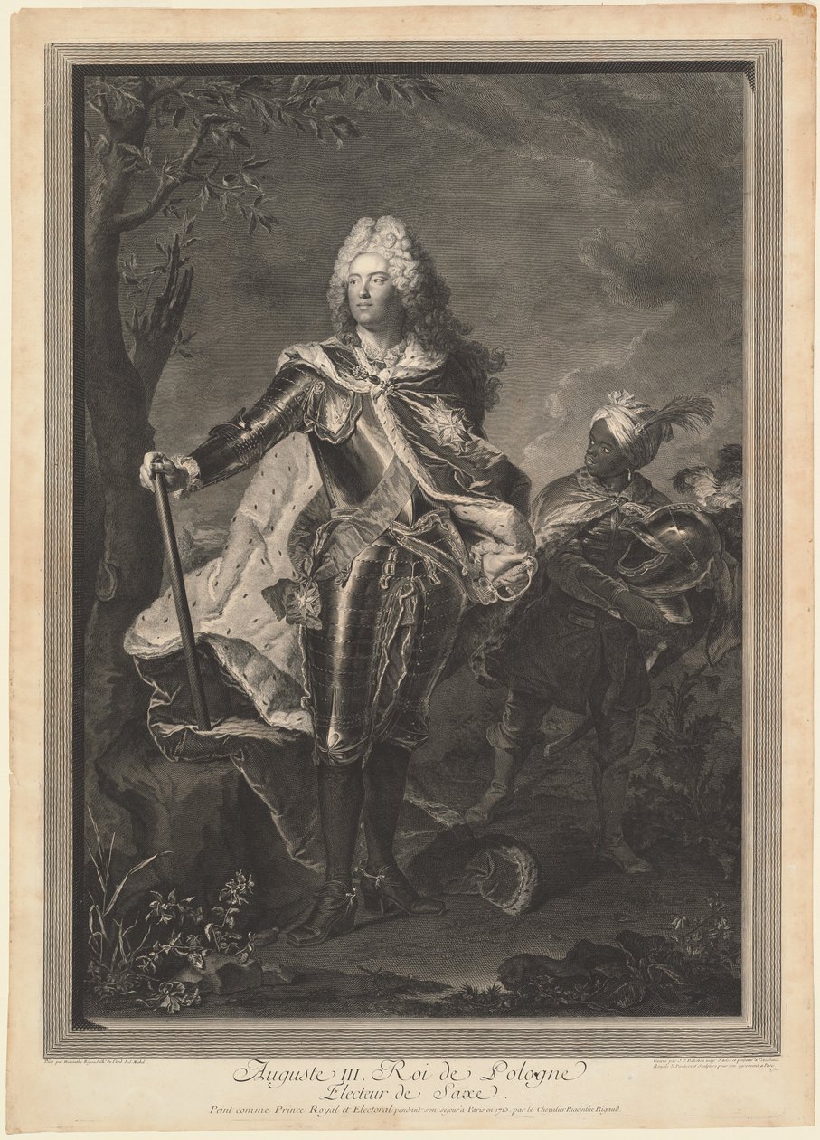 Augustus III. Konge af Polen, 1750. af Jean Joseph Balechou
