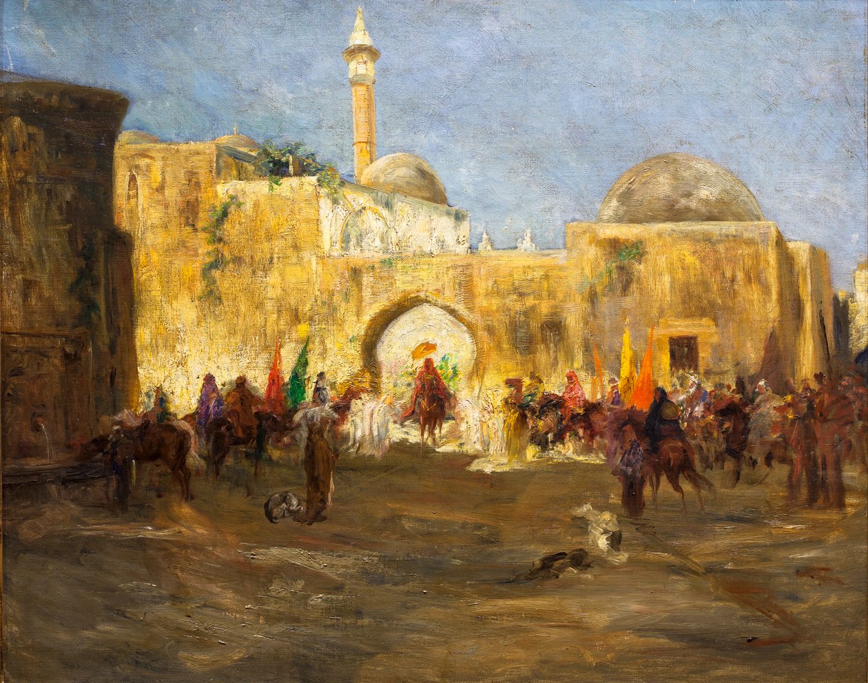 Forlader moskéen af Jean Joseph Benjamin Constant