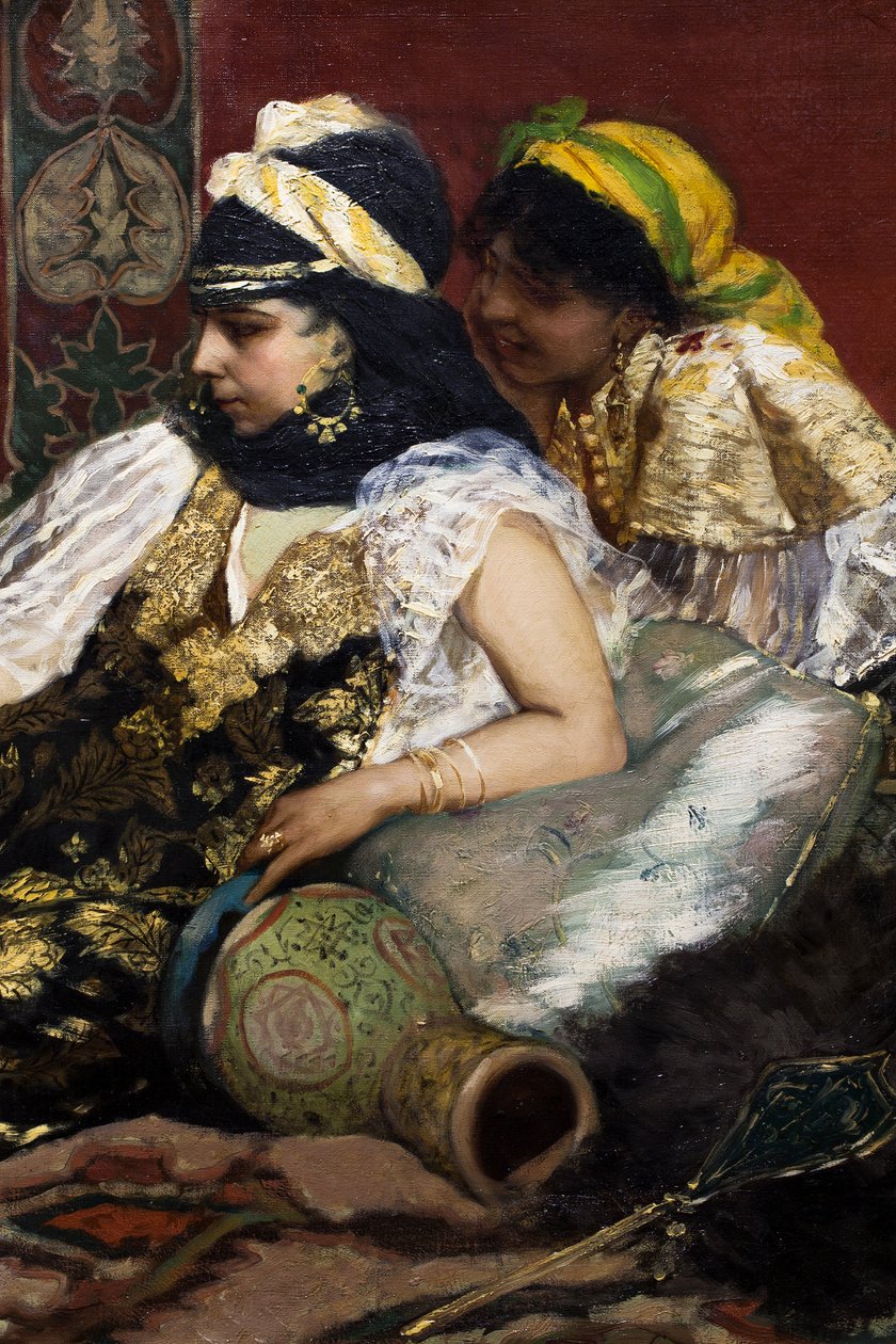 Den lyserøde flamingo (detalje) af Jean Joseph Benjamin Constant