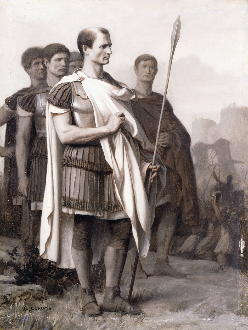 Julius Cæsar og hans Stab, af Jean Leon Gerome