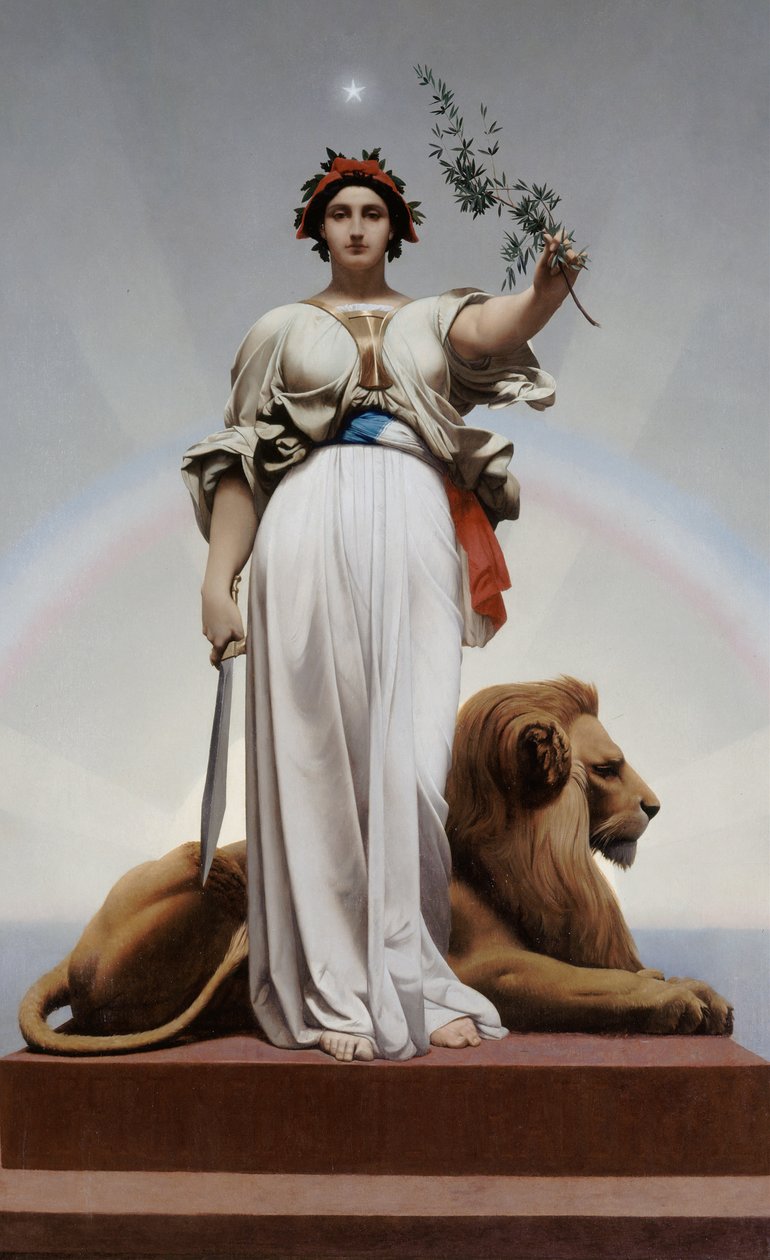 Republikken, 1848-1849. af Jean Leon Gerome