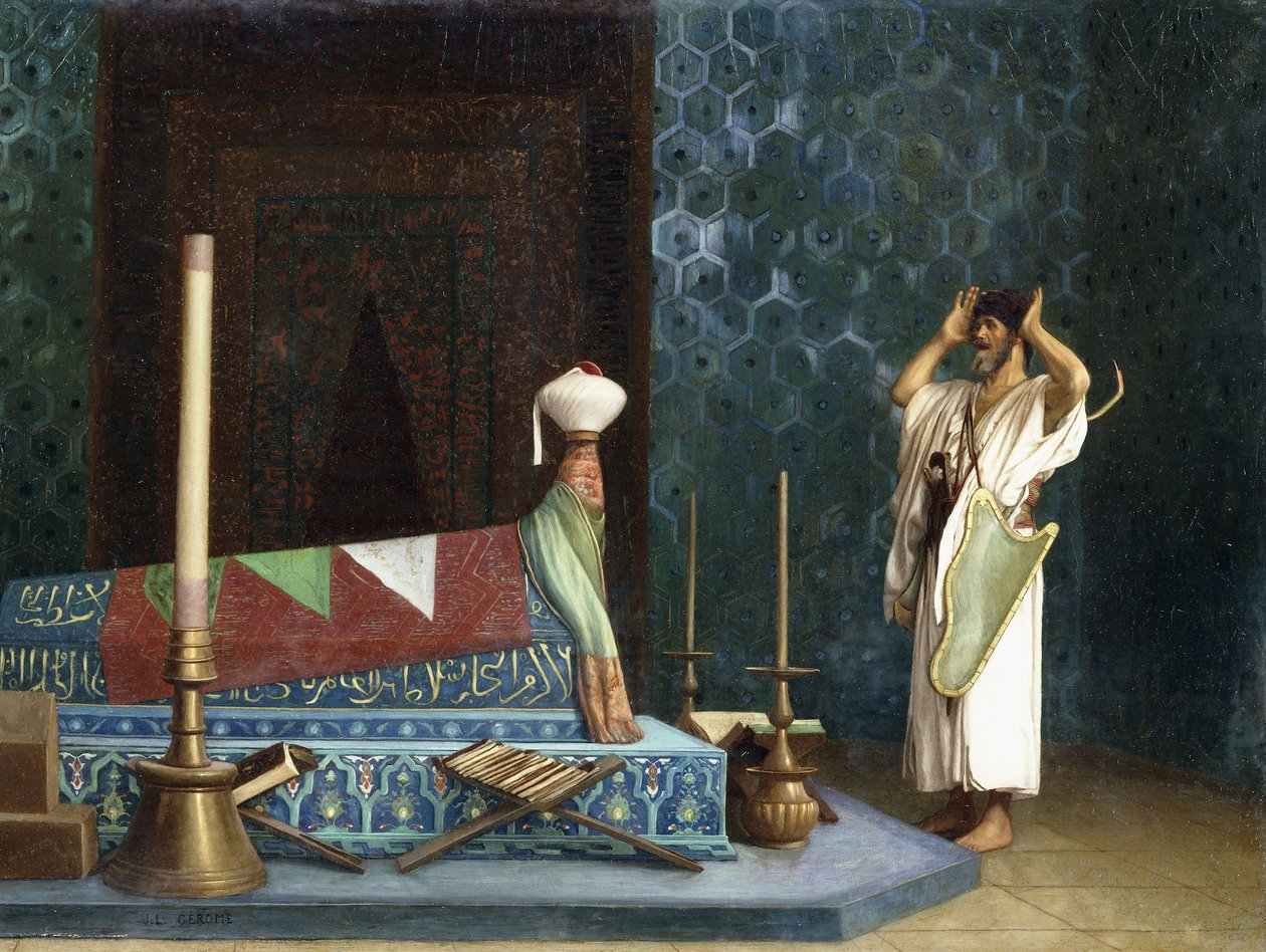 Bøn i sultanens værelse af Jean Leon Gerome