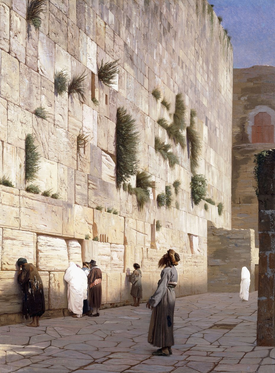 Salomons mur, Jerusalem af Jean Leon Gerome