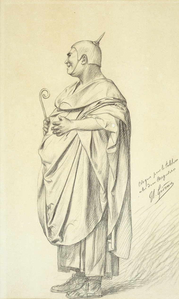 Undersøgelse for de to augurer, af Jean Leon Gerome