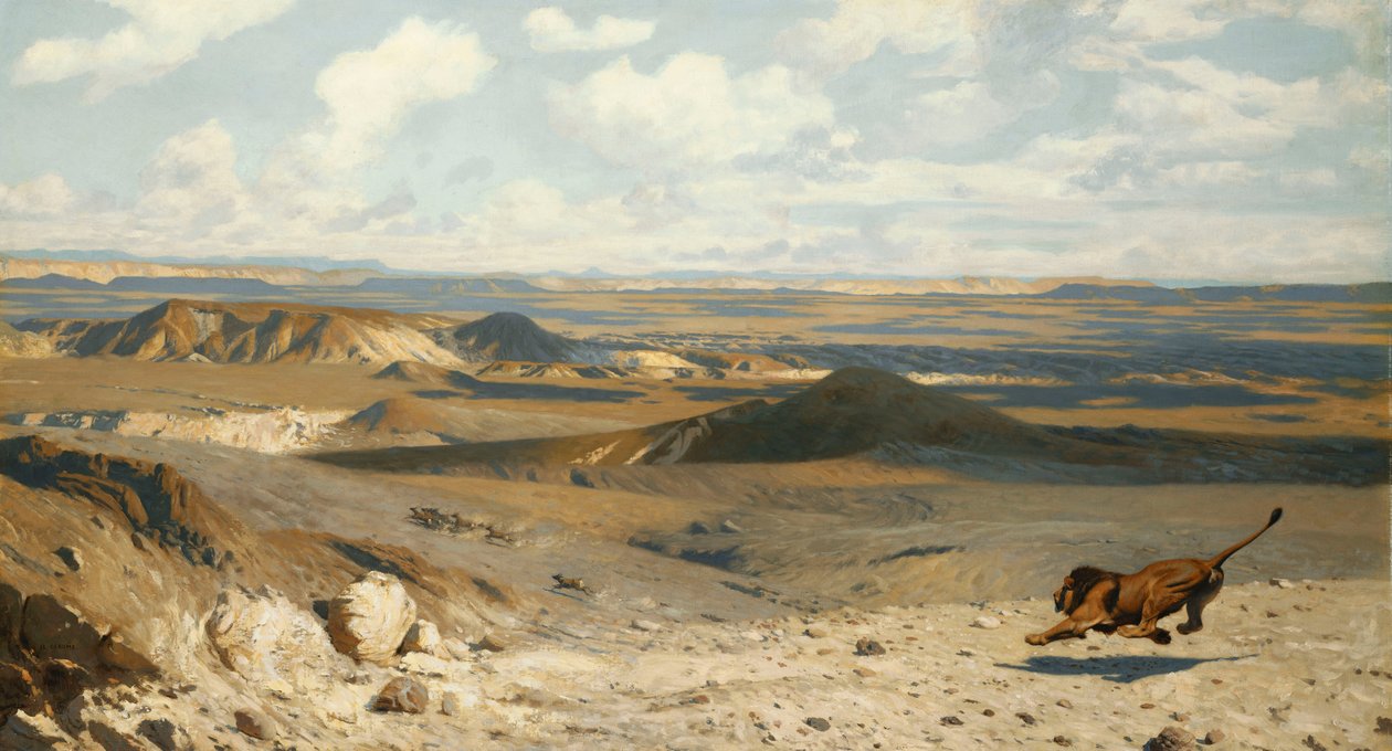 Jagten; Le Poursuite, 1889 af Jean Leon Gerome