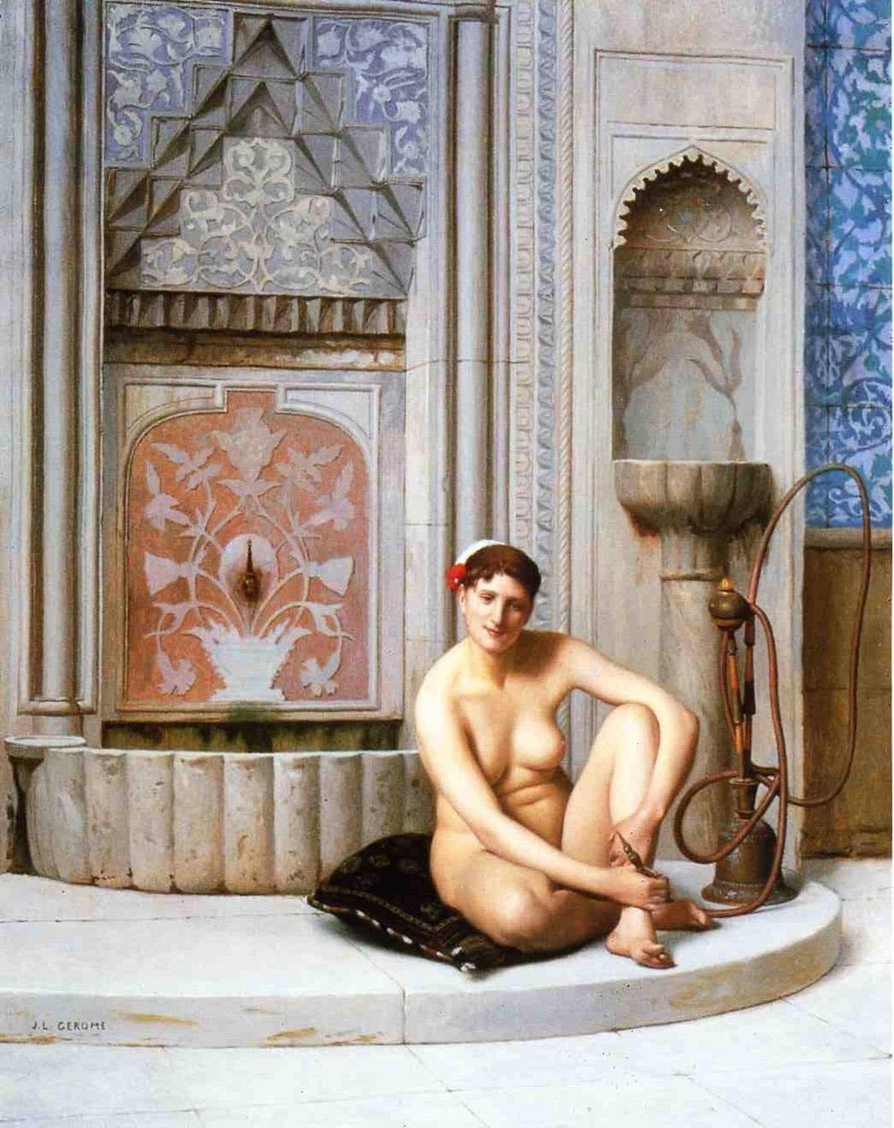 Fransk:  Odalisken af Jean Leon Gerome