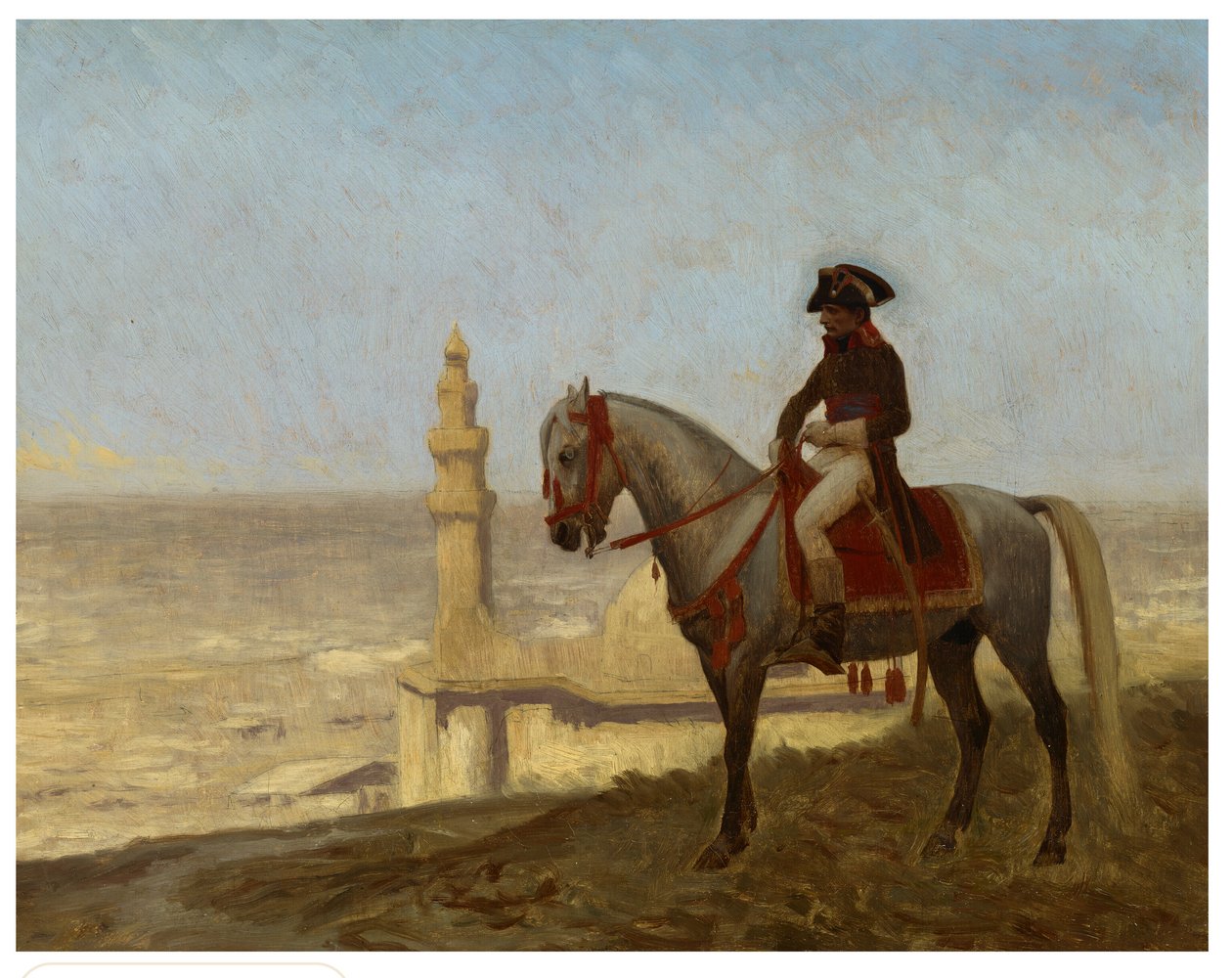 General Bonaparte i Cairo, skitse af Jean Leon Gerome