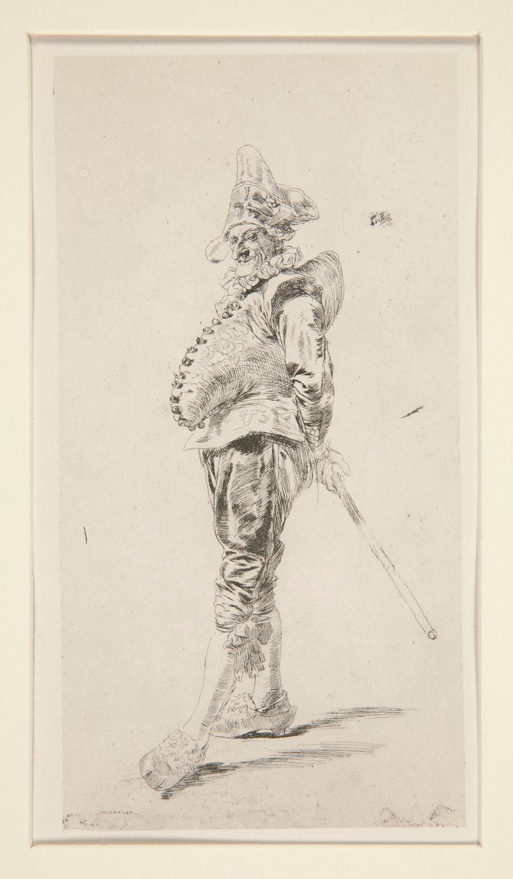 Punchinello af Jean Louis Ernest Meissonier