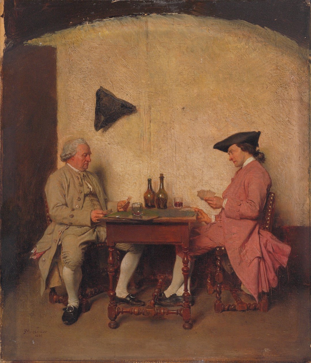 Kortspillerne, 1865 af Jean Louis Ernest Meissonier