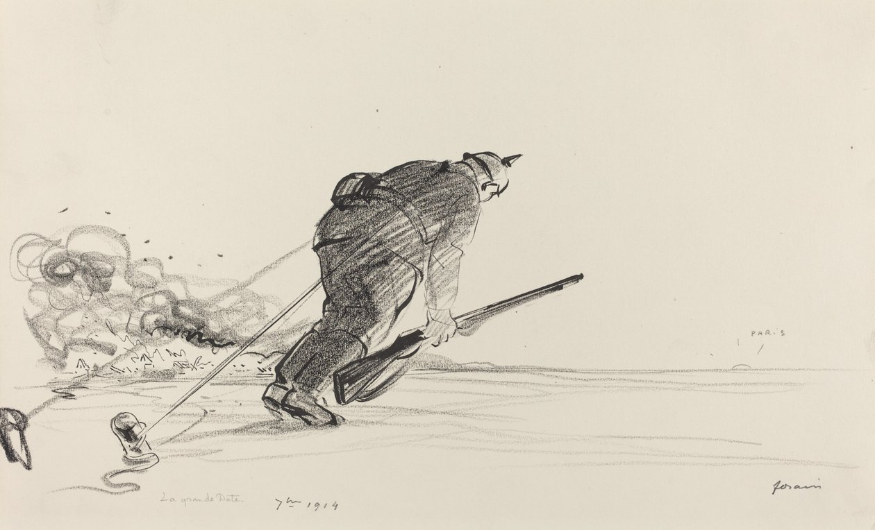7me 1914, ca. 19141919. af Jean Louis Forain